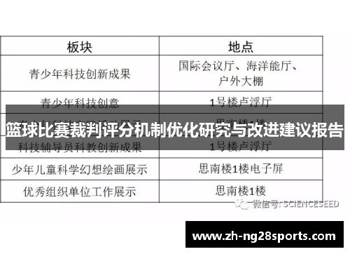 篮球比赛裁判评分机制优化研究与改进建议报告