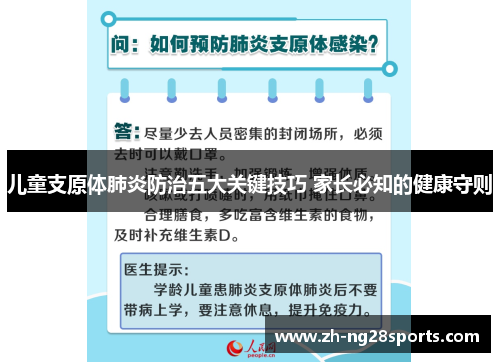儿童支原体肺炎防治五大关键技巧 家长必知的健康守则